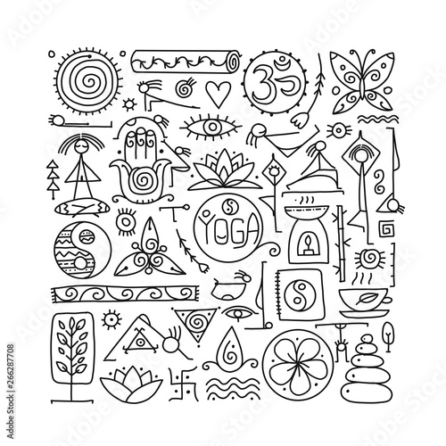 Yoga background for your design