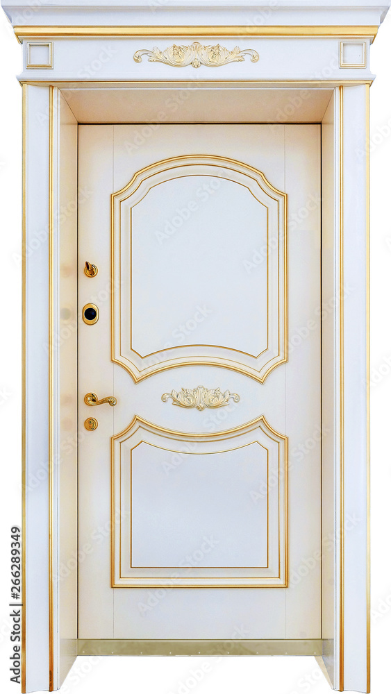 hainted wooden door with a pattern isolated hainted wooden door with a pattern isolated