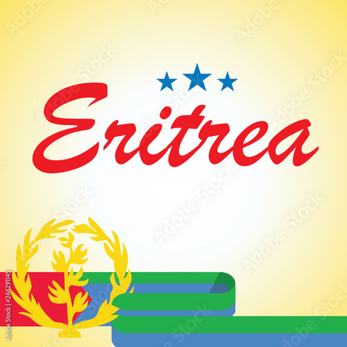 eritrea independence day logo design vector