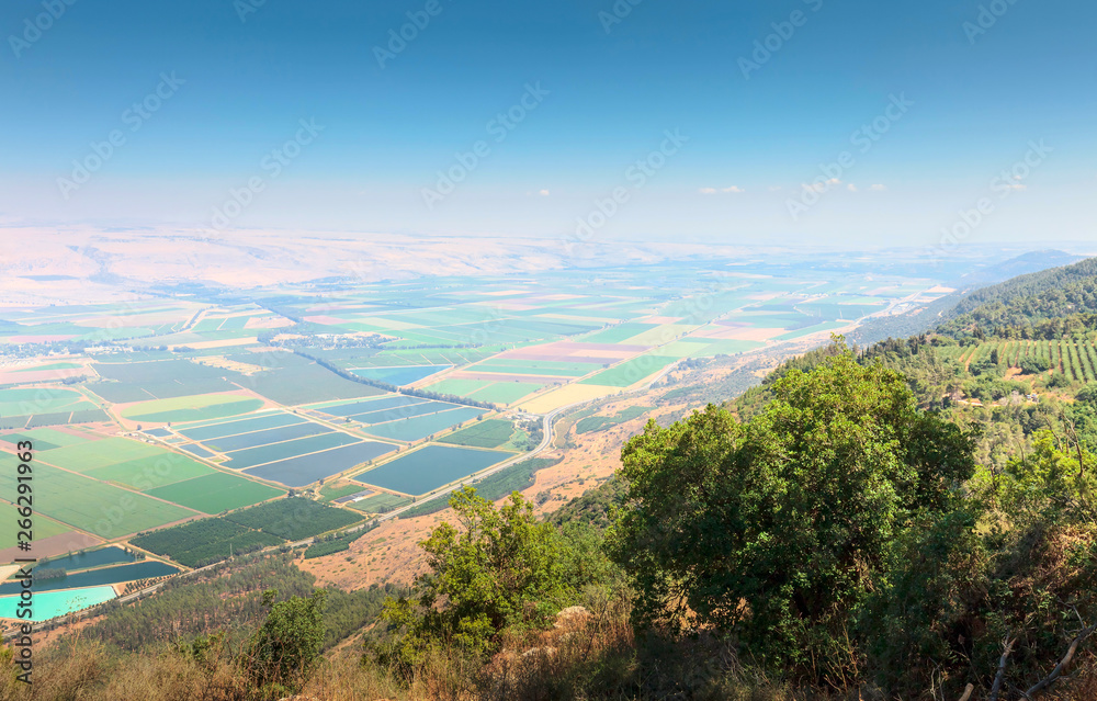 Fototapeta premium Panoramic view from a mountains in Israel.