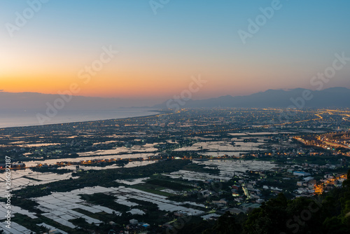 The beautiful sunrise landscape of Lanyang Plain © Kit Leong