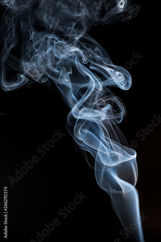white smoke smoke on black background .