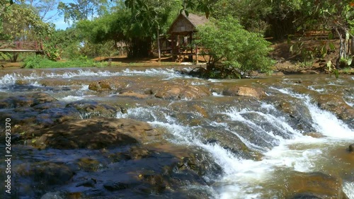 Kachanh waterfall travel destination in Banlung, Ratanakiri, Cambodia photo