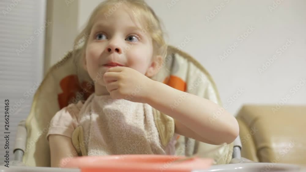 little girl eating soup little girl eating soup