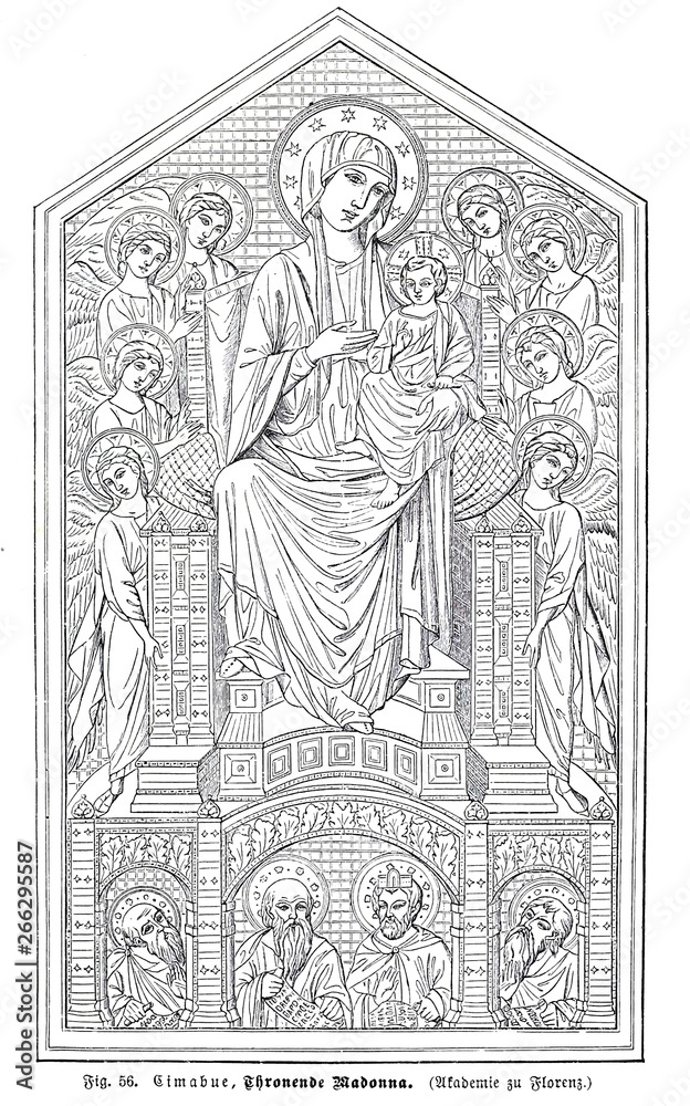 Fototapeta premium Christian illustration. Old image