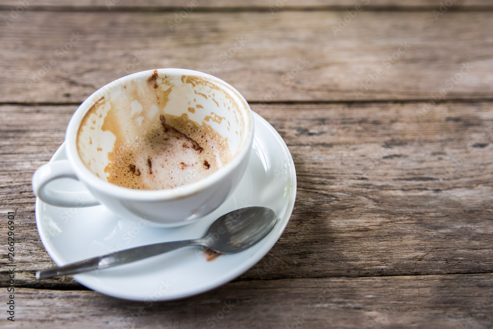 empty coffee cup after drinking empty coffee cup after drinking