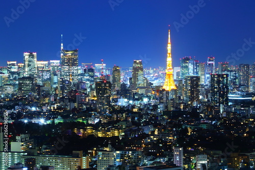 都市の夜景　日本・東京・ビジネス © JP trip landscape DL