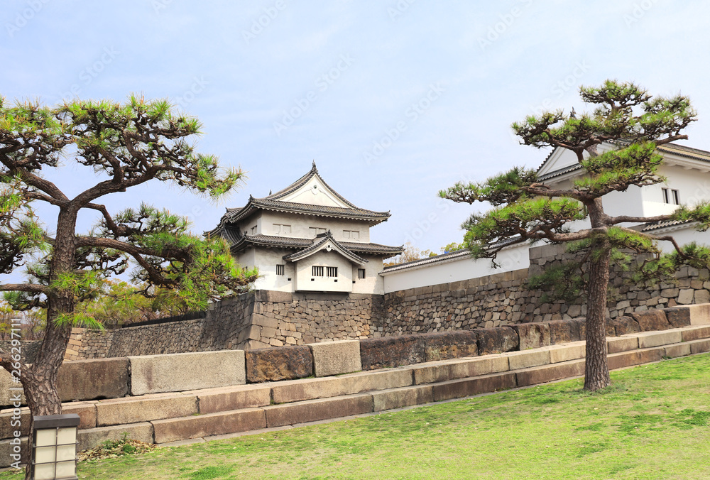Watch tower of Osaka Castle, Japan Watch tower of Osaka Castle, Japan