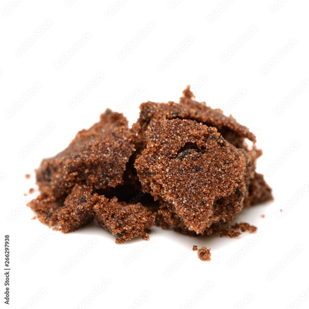 brown sugar on white background brown sugar on white background