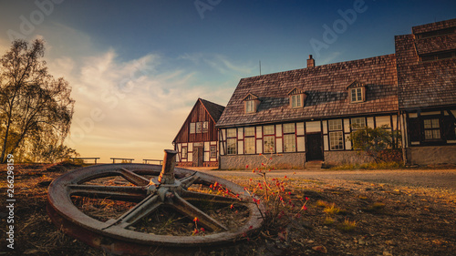 Alte Elisabeth im Sonnenuntergang photo