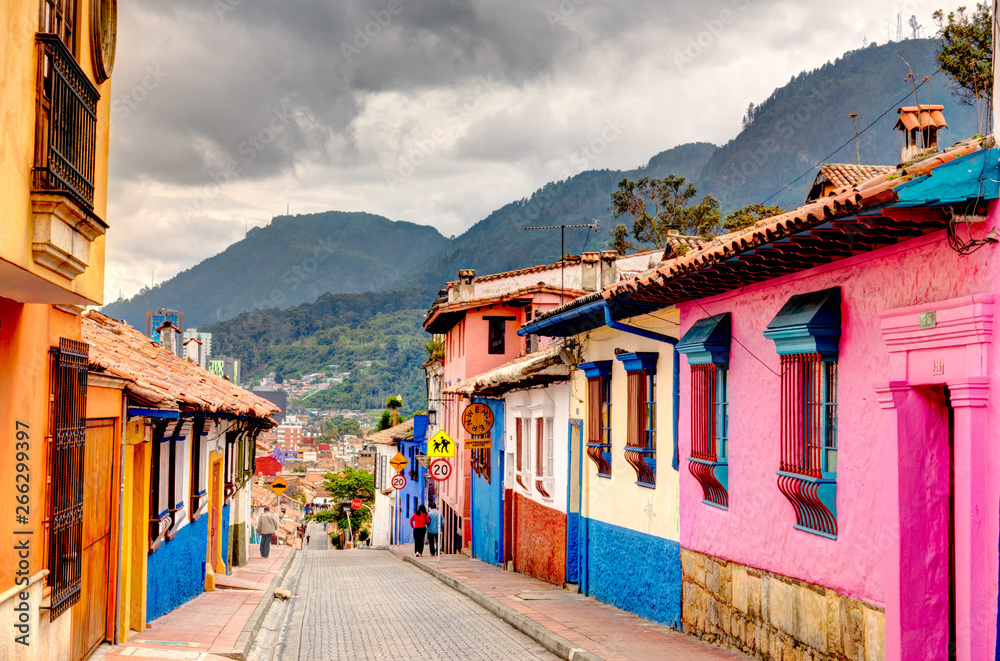 Fototapeta premium Bogota, historyczna dzielnica La Candelaria