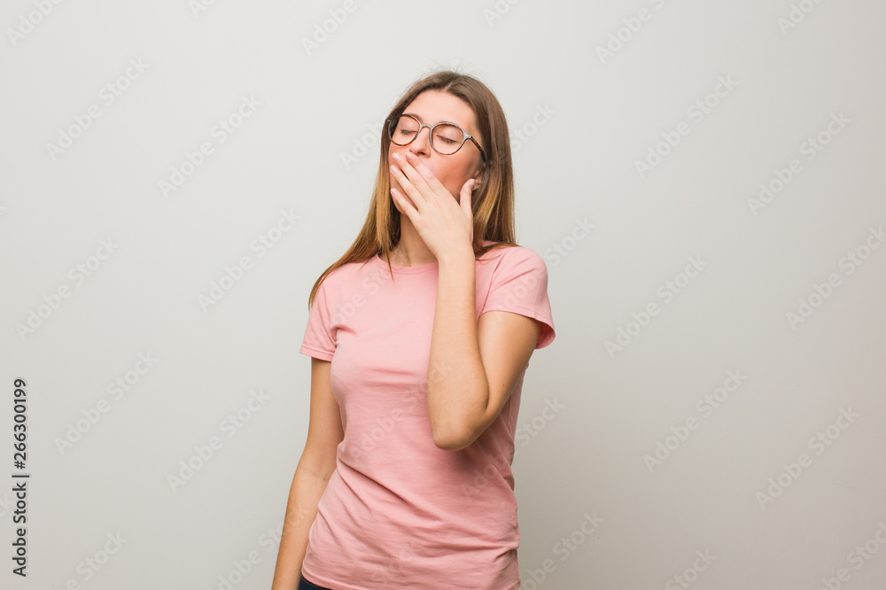 Young russian natural girl tired and very sleepy Young russian natural girl tired and very sleepy
