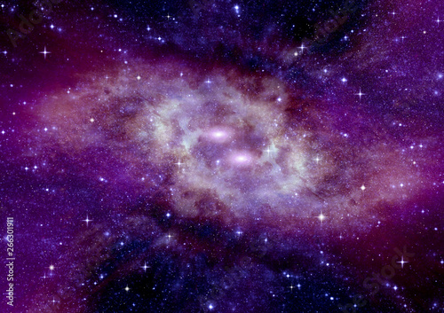 galaxy in a free space