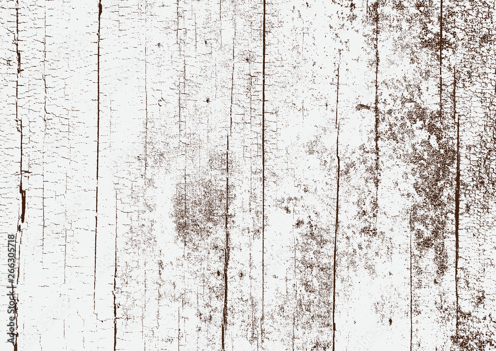 Obraz premium Abstract vector background for design use. Distressed overlay wooden texture - Vector.