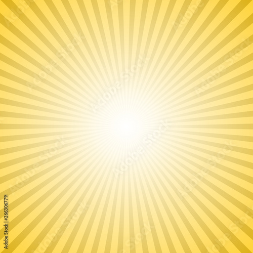 Gradient sun burst background - vector illustration with radial lines