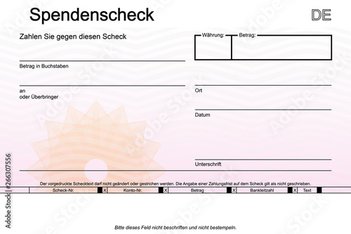 Spendenscheck 111
