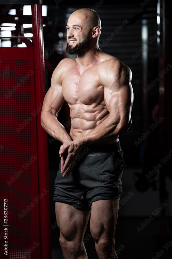 Portrait Of A Physically Fit Muscular Young Man Portrait Of A Physically Fit Muscular Young Man