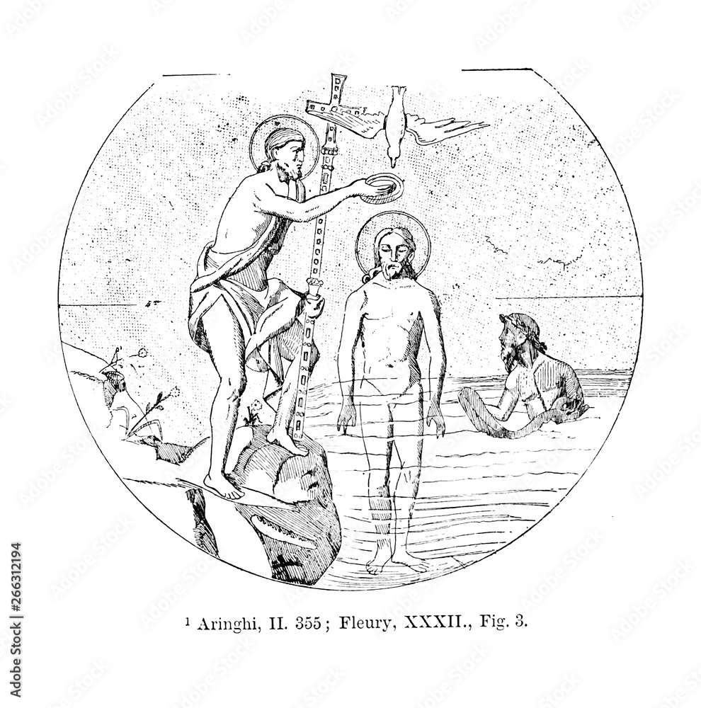 Obraz premium Christian illustration. Old image