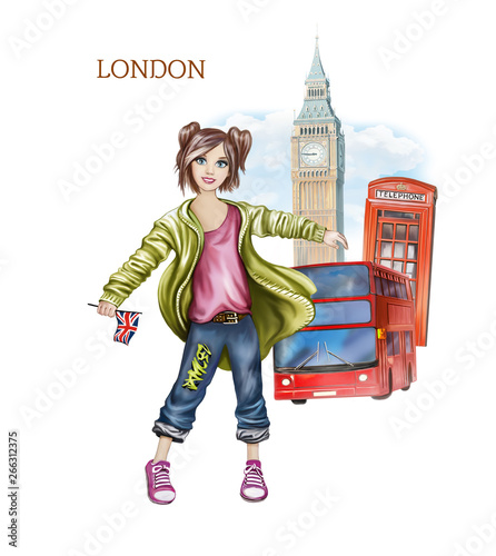 Photography teenage girl in london
