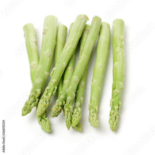 Asparagus on a white background