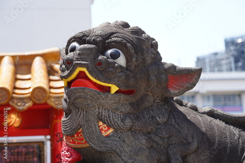 Temple dog of Chinese temple