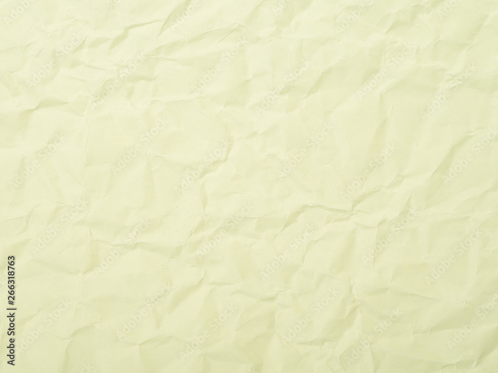 Vivid yellow color crumpled paper texture background Vivid yellow color crumpled paper texture background