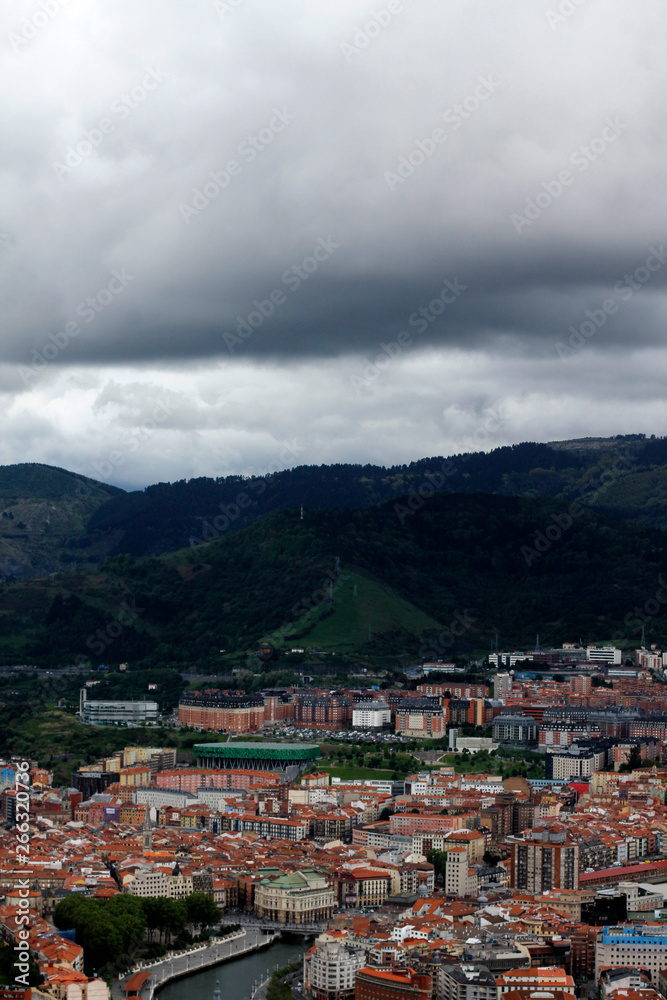 Panoramic view of Bilbao