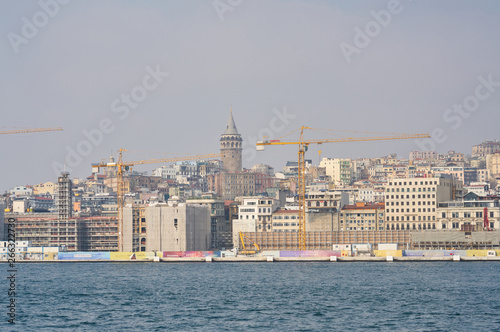 Istanbul skyline and Bosphorus view from Turkey © enginakyurt