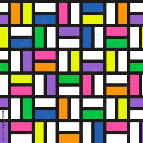 Seamless vector pattern LGBT colors. Abstract geometric pattern. Rainbow vector illustration.