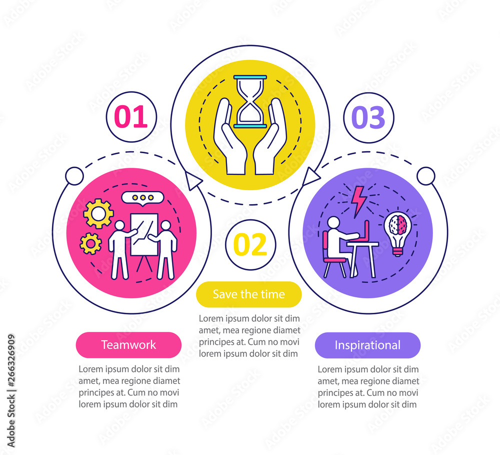 Professional success factors vector infographic template Professional success factors vector infographic template