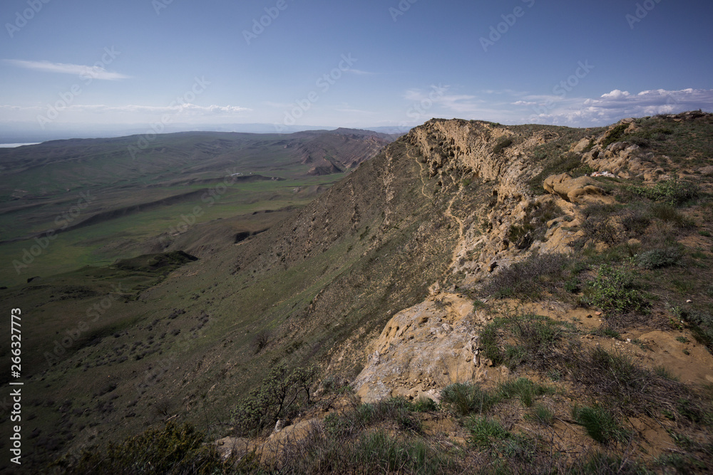 walking on hilltop of small caucasus walking on hilltop of small caucasus