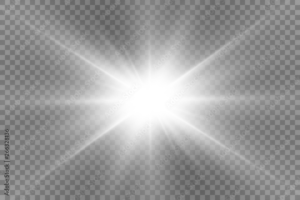 Glow light effect. Star burst with sparkles.Sun. Vector illustration Glow light effect. Star burst with sparkles.Sun. Vector illustration
