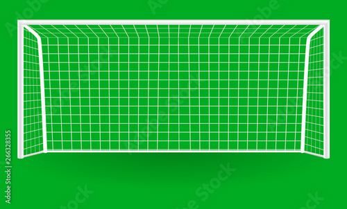 Football goal with shadow isolated on a background