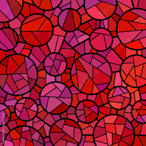 abstract vector stained-glass mosaic background