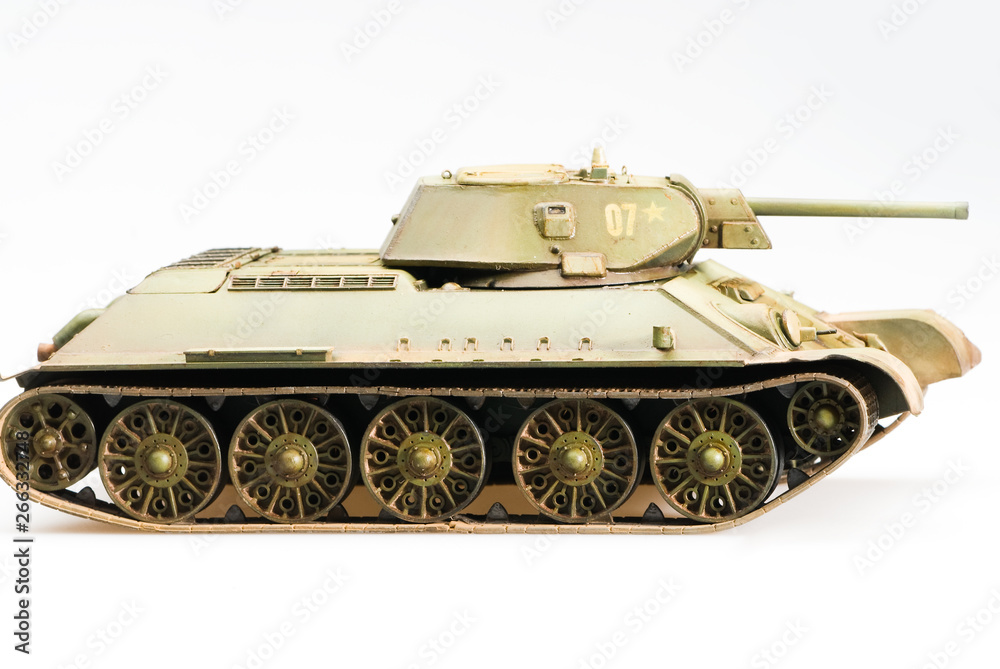 Model of soviet old T-34 tank