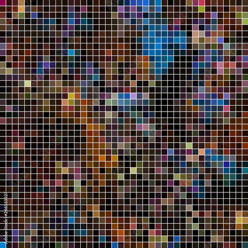 abstract vector square pixel mosaic background