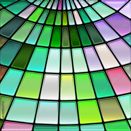 abstract vector stained-glass mosaic background