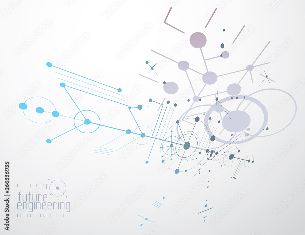 Engineering technology vector wallpaper made with circles and lines. Technical drawing abstract background. Engineering technology vector wallpaper made with circles and lines. Technical drawing abstract background.