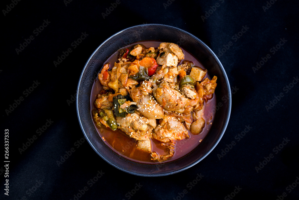 Korean Food Braised Spicy Chicken Korean Food Braised Spicy Chicken