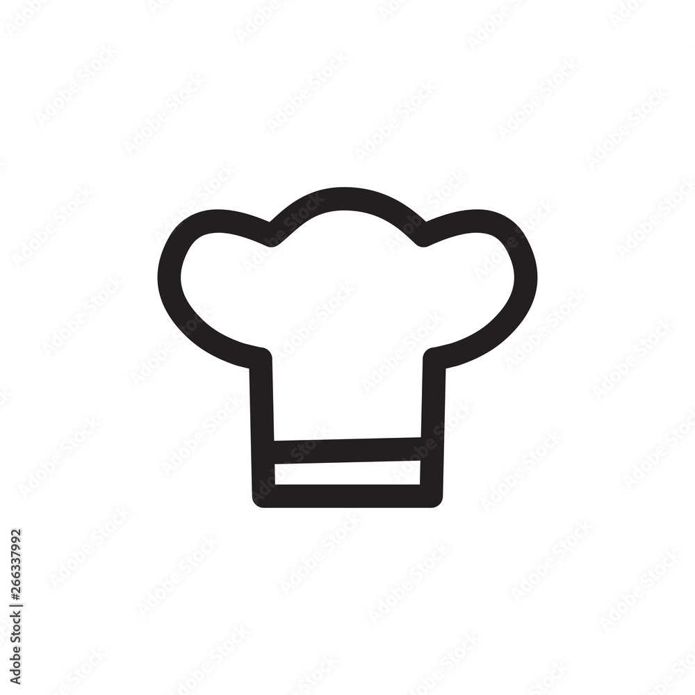 Chef Hats Icon In Flat Style Vector For Apps, UI, Websites. Black Icon Vector Illustration. Chef Hats Icon In Flat Style Vector For Apps, UI, Websites. Black Icon Vector Illustration.