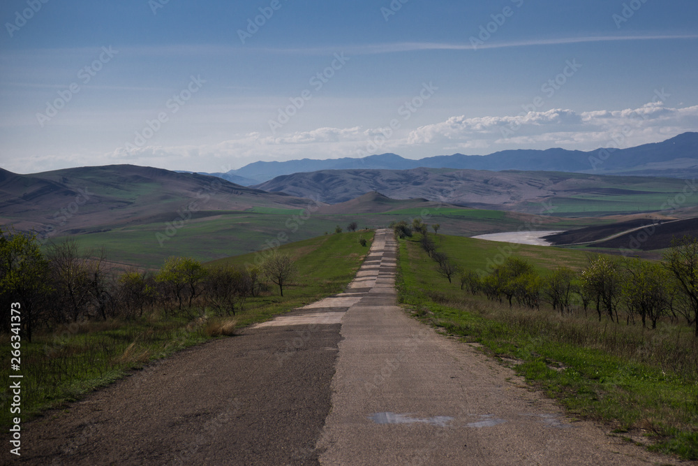 long patchwork road through caucasus