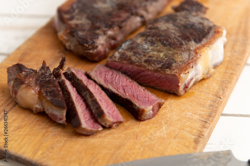  Loin Steaks Cut in Middle 