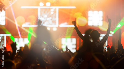 Picture of party people on music festival © NDABCREATIVITY