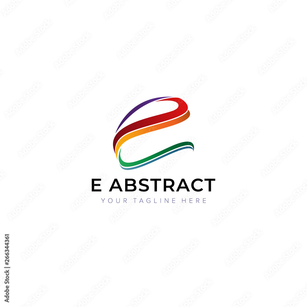 Initial E abstract Logo Design, Letter E Abstract Initial E abstract Logo Design, Letter E Abstract