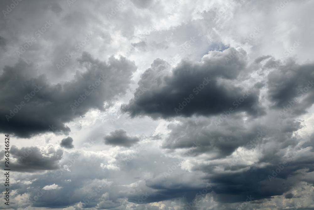 Dark stormy sky with clouds for background Dark stormy sky with clouds for background