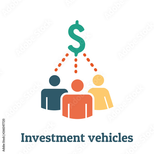 Retirement Investments and Dividend Income, Mutual Fund, IRA Icon set