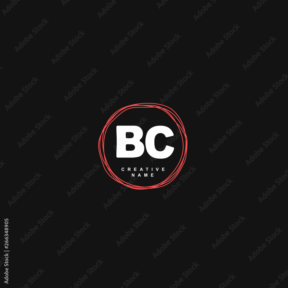 B C BC Initial logo template vector. Letter logo concept B C BC Initial logo template vector. Letter logo concept