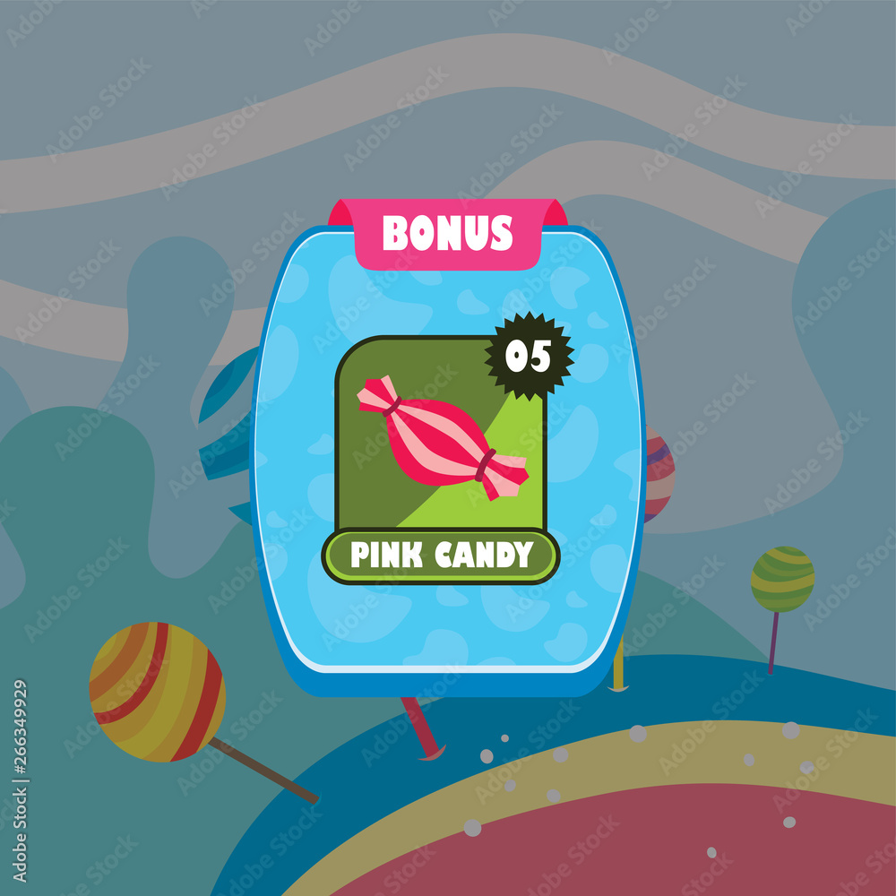 Naklejka premium game ui menu application mobile app