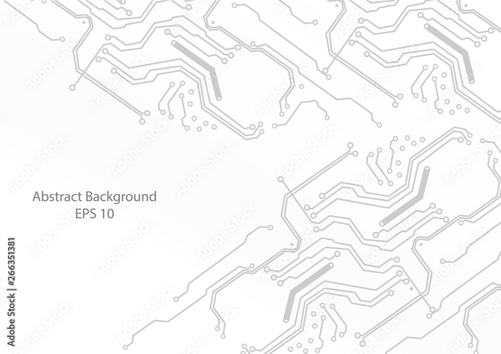 Fototapeta premium abstract circuit and white background technology,illustration vector design