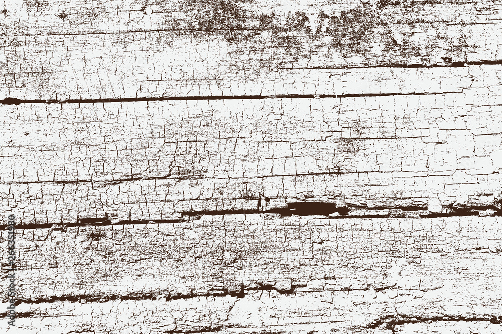 Obraz premium Abstract vector background for design use. Distressed overlay wooden texture - Vector.